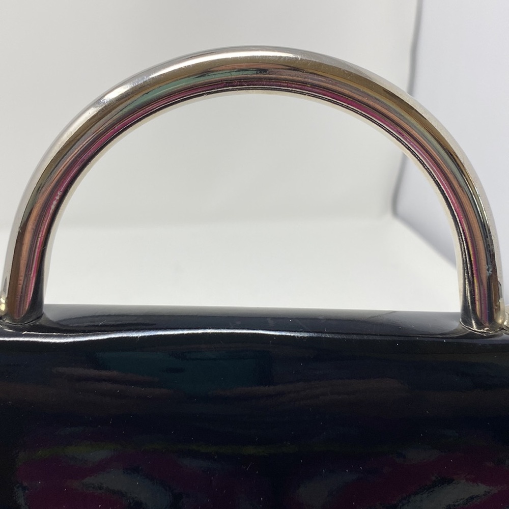 Envelope Silver Handle Shoulder Strap Bag - Picture 6 of 7
